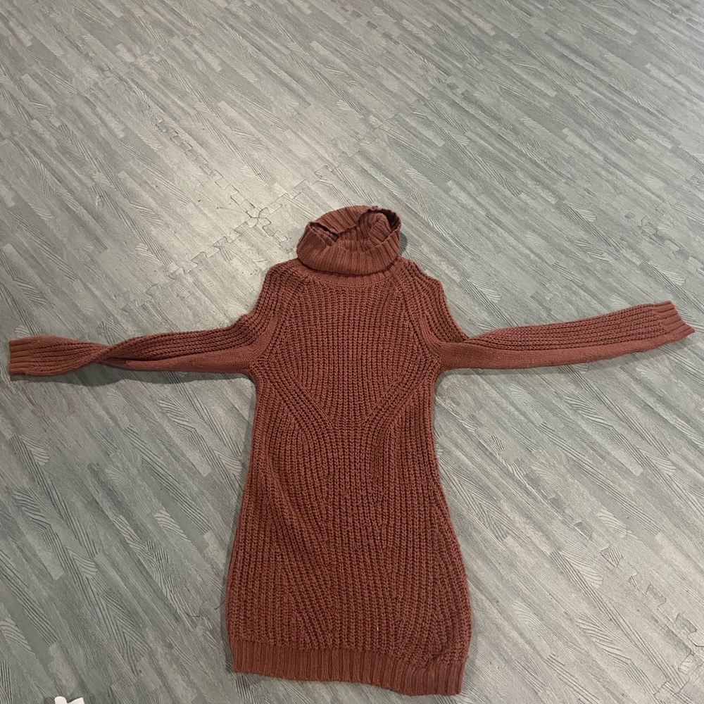 Cozy Brown Turtleneck Sweater